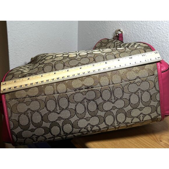 Coach Tan and Pink Shoulder Bag - Picture 6 of 6